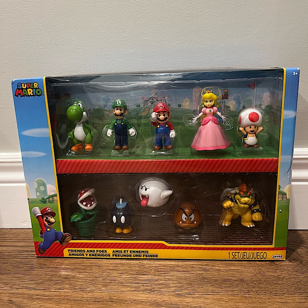 Nintendo Super Mario Friends & Foes 2.5-in Mini Figures, 10-pk